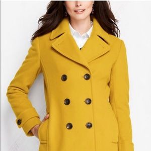 Land’s End cashmere blend wool pea coat, 10